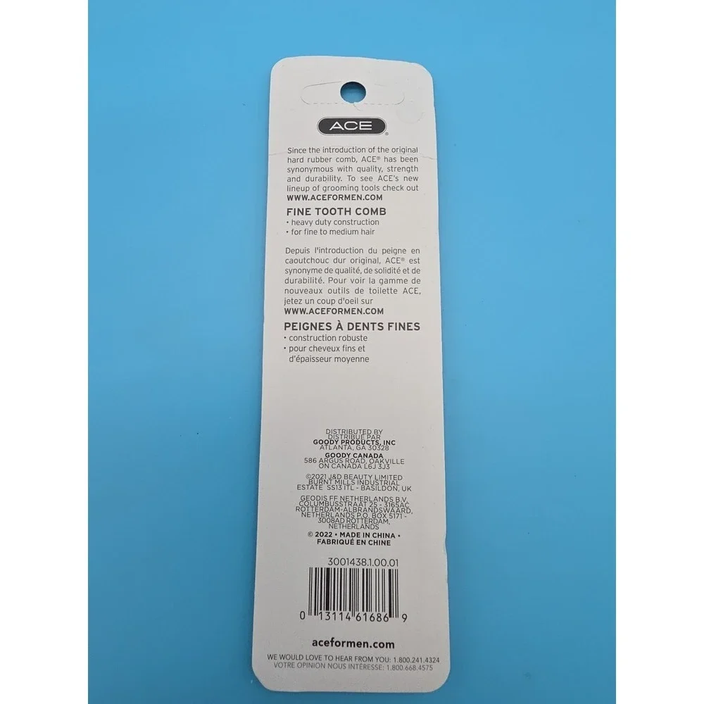 Ace Hard Black‎ Comb 61686 Fine Tooth 2022